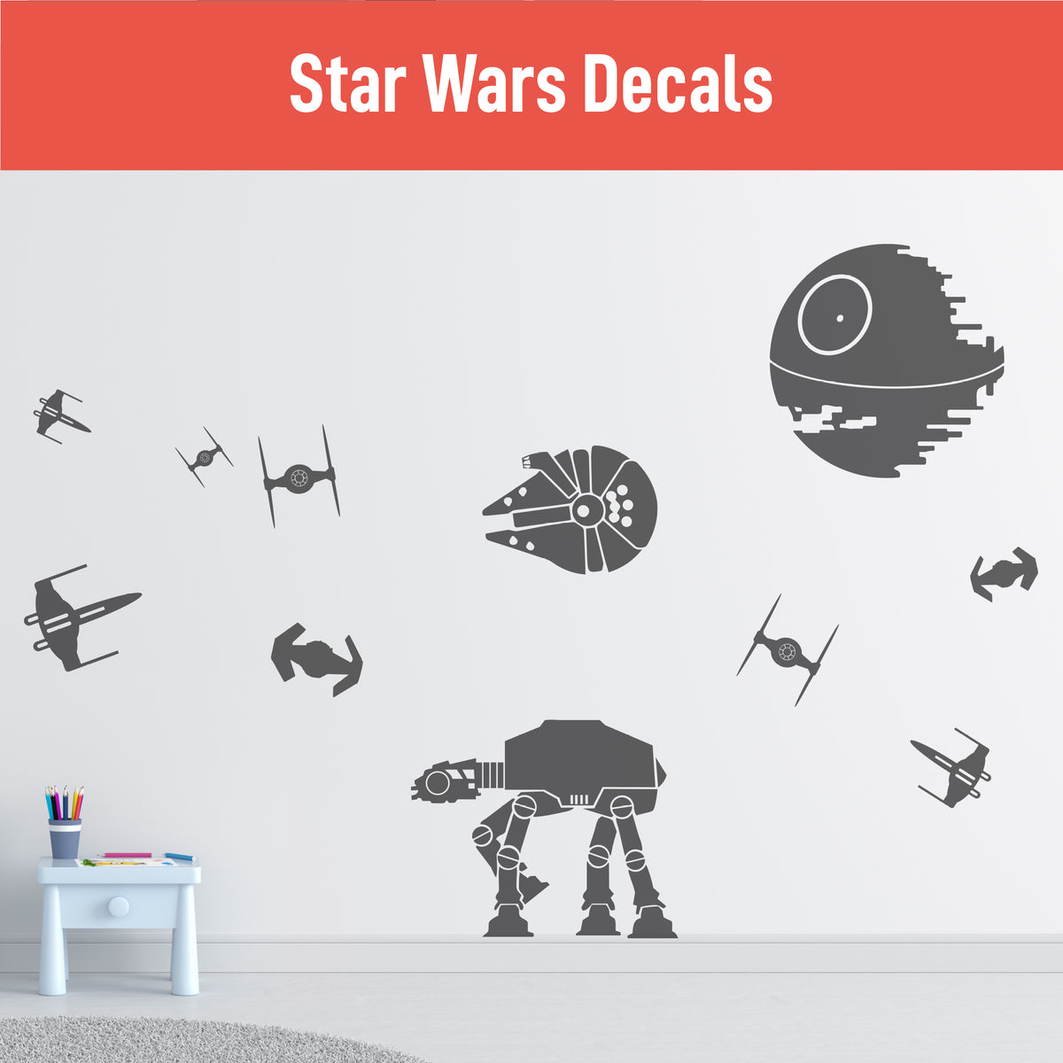 Sticker Star Wars Text