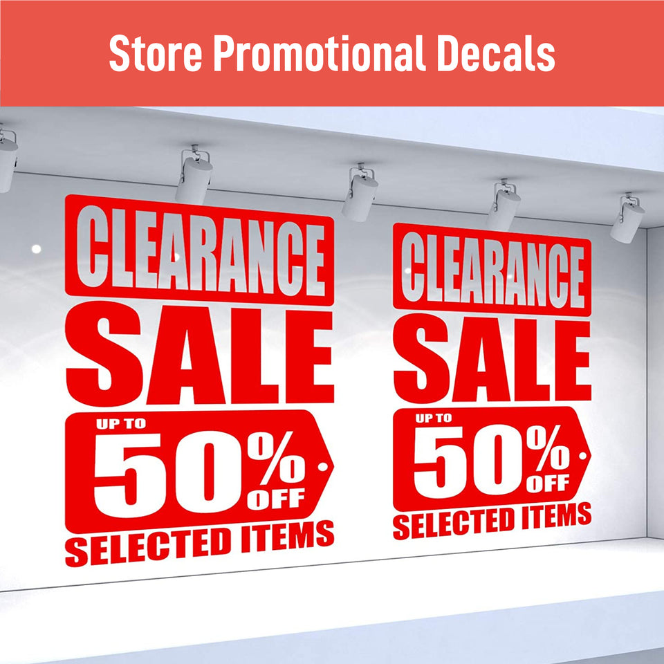 Store Front Promo Decals
