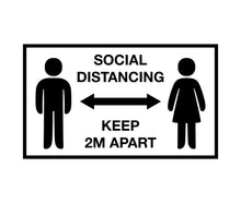 Load image into Gallery viewer, Covid 19 Safety Decals for Shop Windows