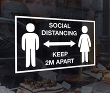 Load image into Gallery viewer, Covid 19 Safety Decals for Shop Windows