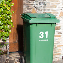Load image into Gallery viewer, Wheelie Bin House Number Decals
