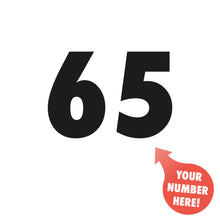 Load image into Gallery viewer, Wheelie Bin Number Decal Sticker