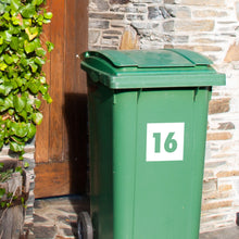 Load image into Gallery viewer, Wheelie Bin Number Decal Sticker