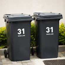 Load image into Gallery viewer, Wheelie Bin House Number Decals
