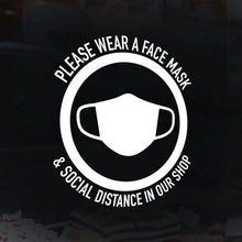 Load image into Gallery viewer, Please Wear a Face Mask Decal
