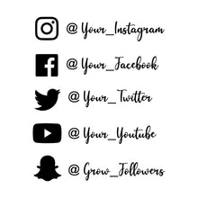 Load image into Gallery viewer, Custom_Social_Media_Decals