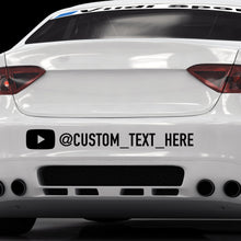 Load image into Gallery viewer, Large Youtube Social Media Decal Sticker