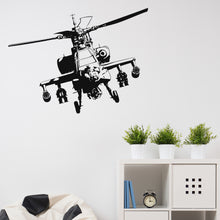 Load image into Gallery viewer, Apache Helicopter Wall Decal Sticker
