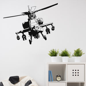 Apache Helicopter Wall Decal Sticker