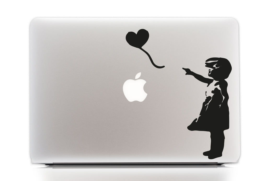 Banksy Balloon Girl Laptop Decal