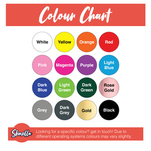 Skinzilla Colour Chart