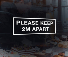 Load image into Gallery viewer, Covid 19 Safety Decals for Shop Windows
