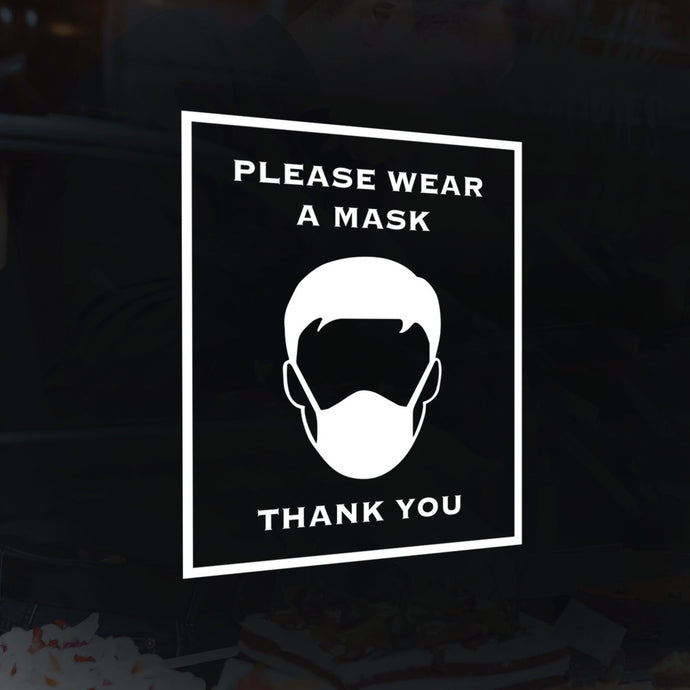 Please Wear a Facemask Safety Decal