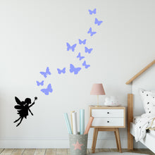 Load image into Gallery viewer, Fairy Butterfly Wall Decals for Girls Bedroom Wall
