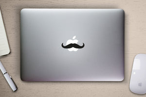 Funny Moustache MacBook Decal