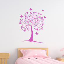 Load image into Gallery viewer, Magical Butterfly Tree Wall Decal
