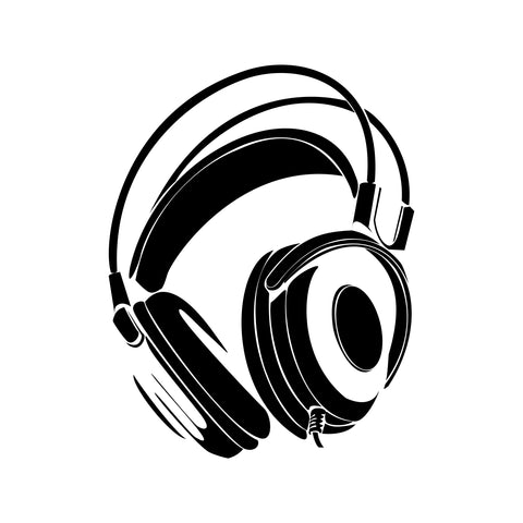 Headphone Wall Decals