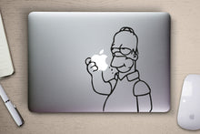 Load image into Gallery viewer, Homer Simpson Macbook Decal Sticker
