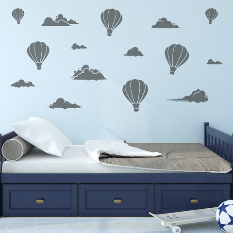 Hot Air Balloon Wall Decals for Children's Room