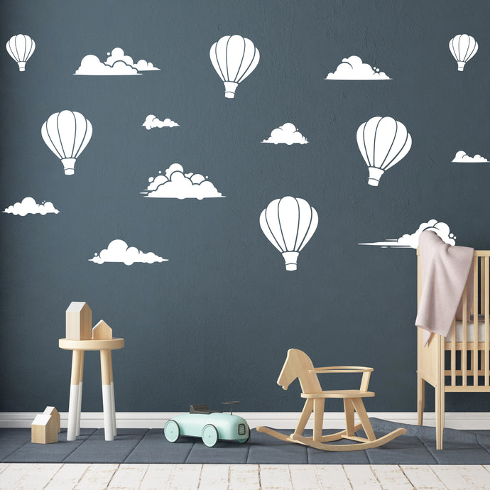 Hot Air Balloon Wall Decals for Children's Room