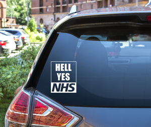 HELL YES NHS Car Sticker decal 