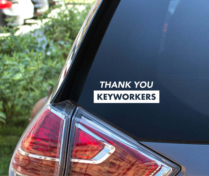 Thank you Keyworkers Car and Window Decals