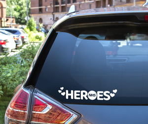 NHS Heroes Window Decal Sticker Car 