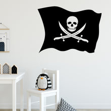 Load image into Gallery viewer, Pirate Flag Wall Decal
