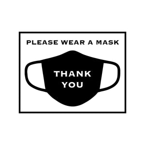 Covid Safety Facemask Decal Sticker