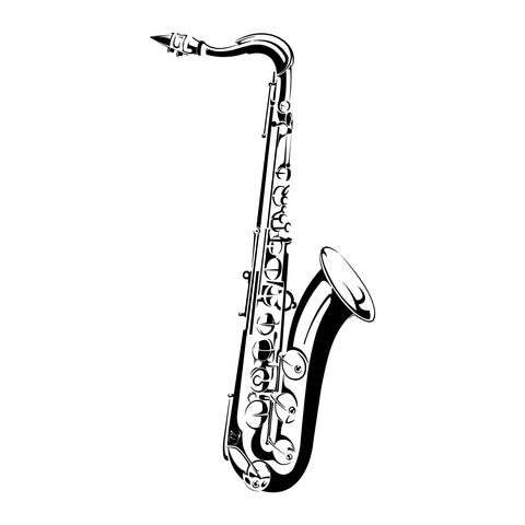 Saxophone Wall Decal