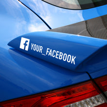 Load image into Gallery viewer, Facebook Decal Sticker for Car Window
