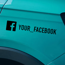 Load image into Gallery viewer, Facebook Decal Sticker for Car Window
