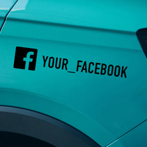 Facebook Decal Sticker for Car Window
