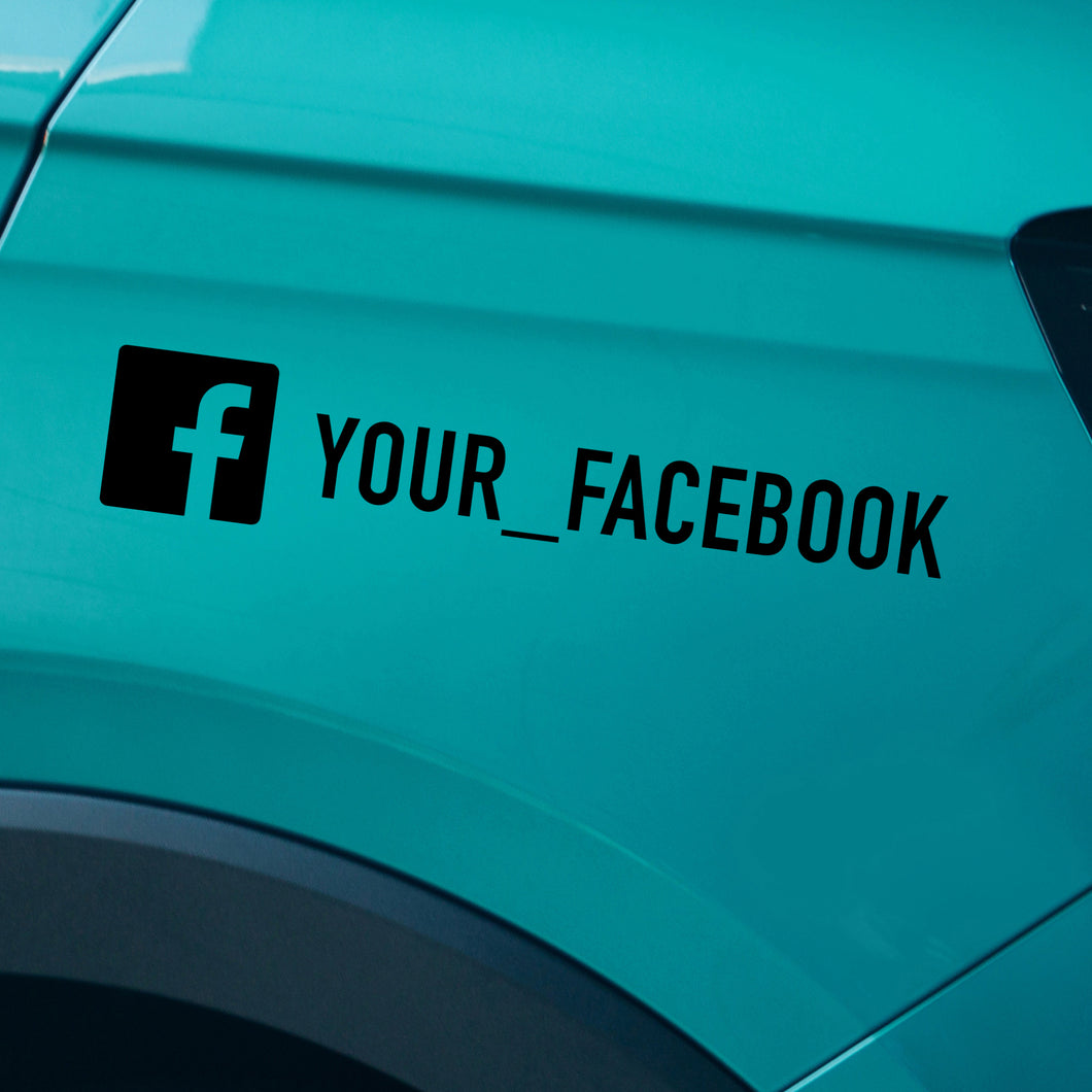 Facebook Decal Sticker for Car Window