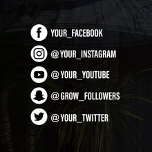 Load image into Gallery viewer, Custom Social Media Decal Sticker
