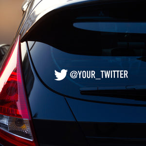 Twitter Decal Sticker for Car Window