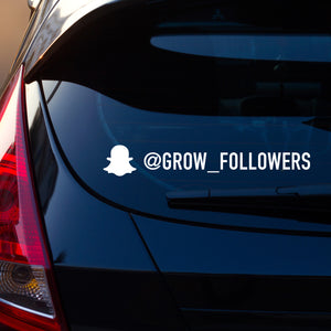 Snapchat Decal Sticker for Car Window