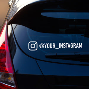 Instagram Decal Sticker for Car Window