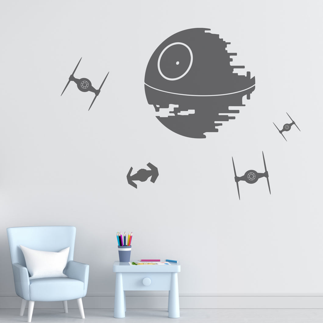 Star Wars Empire Fleet Childs Bedroom Wall Decal Stickers