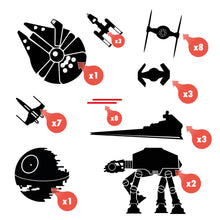 Load image into Gallery viewer, Star Wars Armada Super Decal Pack Millennium Falcon Death Star

