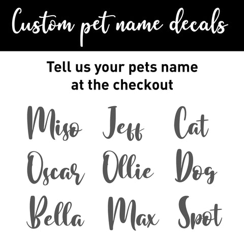 Custom Decal Stickers for Pet Bowls