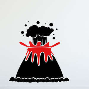 Jurassic Volcano Wall Decal