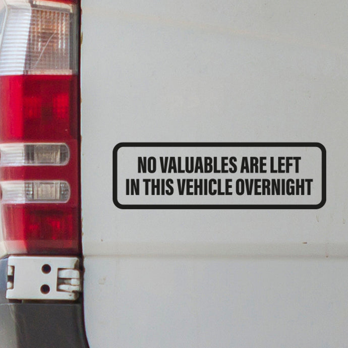 Anti Theft Car Decal