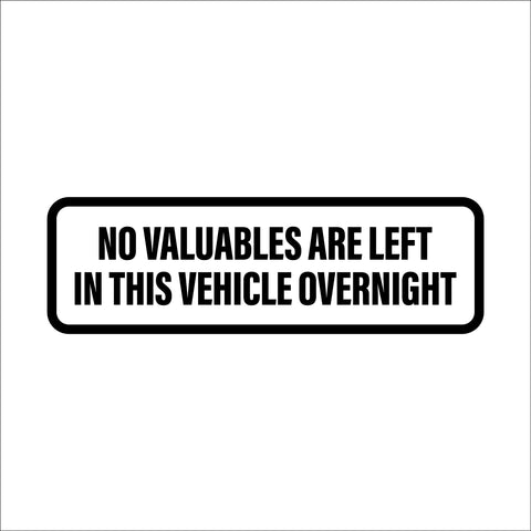 Anti Theft Car Decal