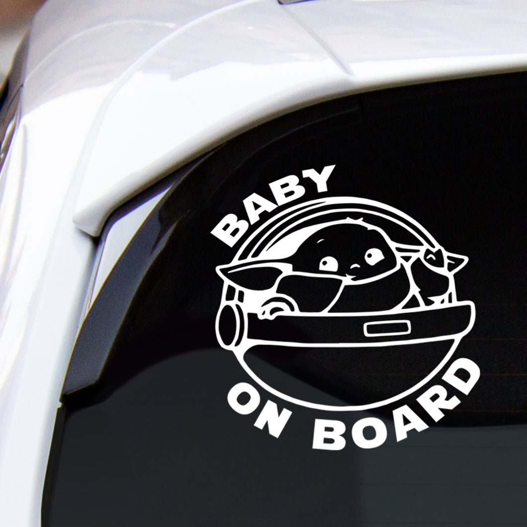 Star Wars Baby on Board Vehicle Decal | Baby Yoda