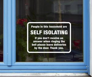 House Self Isolating Shielding Decal Sticker 