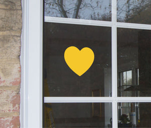 Yellow Heart Decal