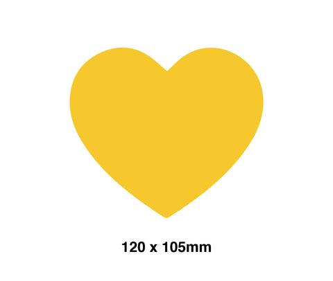 Yellow Heart Decal