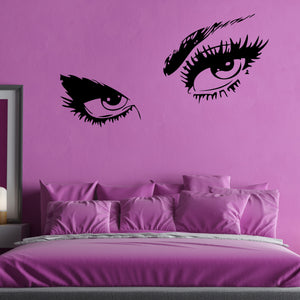 Eyes and Eyelashes Wall Decal