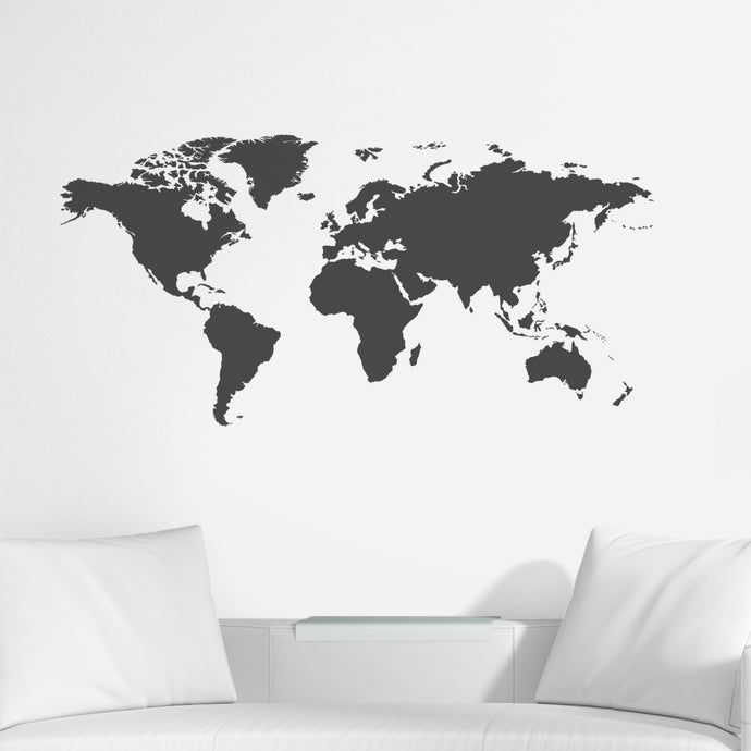 World Map Wall Decal